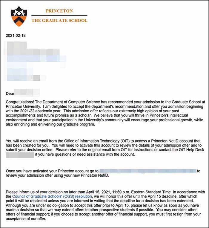 미국박사과정 Princeton University Computer Science