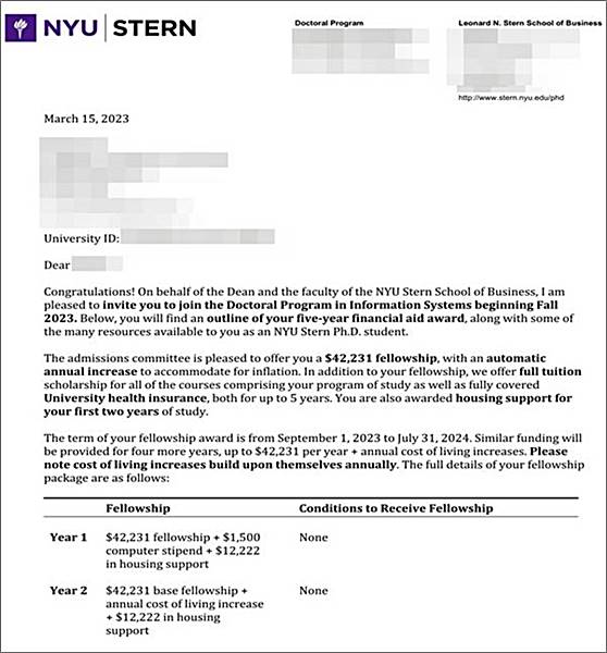 PhD in Information System, Stern School of Business, New York University